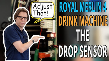 Royal Drink Vending Machine - How to adjust the drop sensor