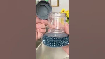 Dụng Cụ Cọ Rửa Chén Đĩa, Xoong Nồi, Nhà Bếp Đa Năng Tiện Lợi, Thông Minh Có Bình Đựng Xà Phòng