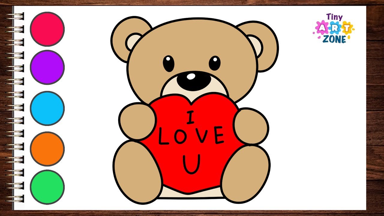 Teddy bear with heart sketch icon Royalty Free Vector Image