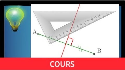 Cours ♦ Tracer la médiatrice d