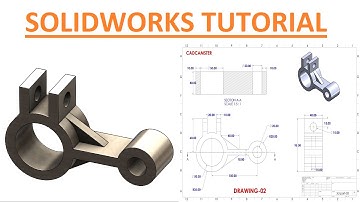 Solidworks part exercise - 02 ll 2d drawing in description ll