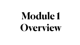 LING 270 -  Module 1.01 Overview