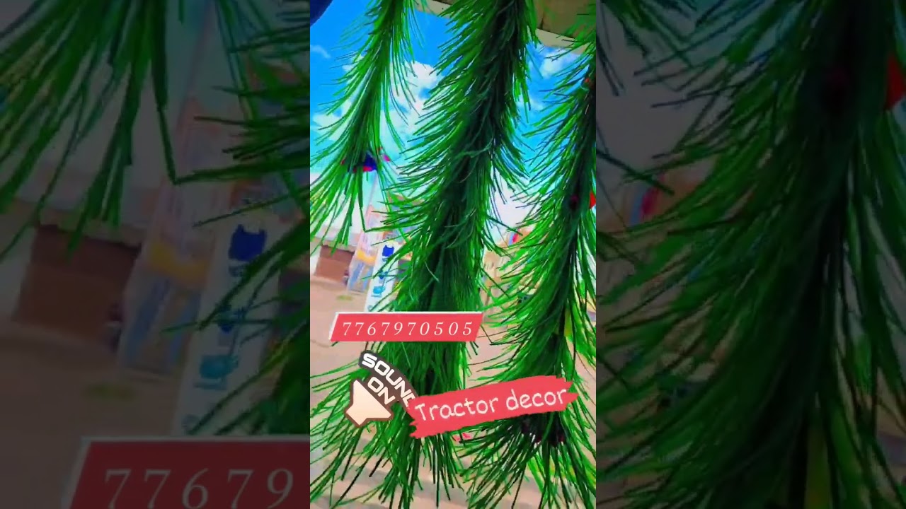 Tractor Decoration Material Available 