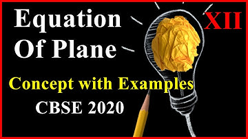 Equations of Plane 3 D Geometry  CBSE 12 Maths