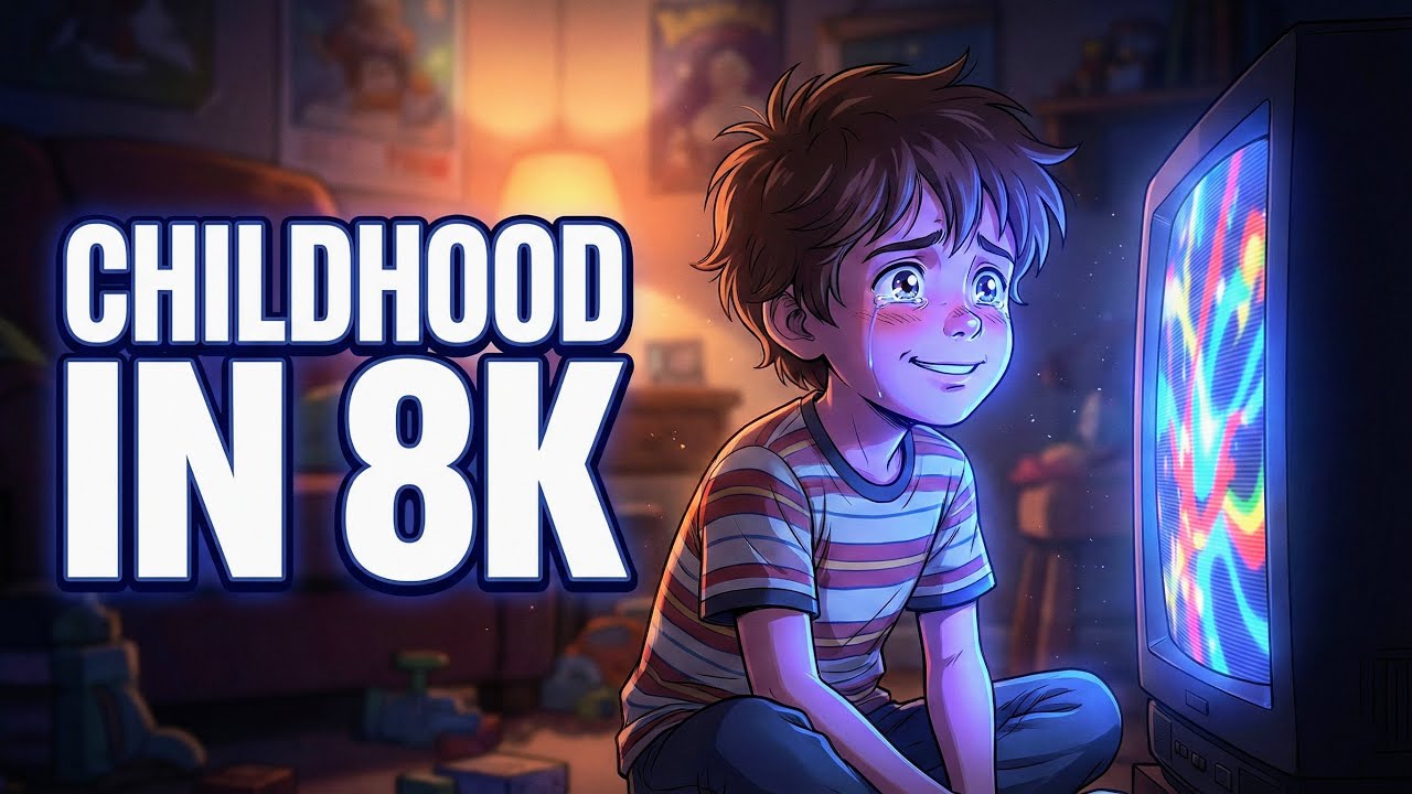 90s Cartoon Nostalgia in 8K 60FPS HDR | Emotional Retro Scene Remastered By @RetroRemasteredAI-HDR 