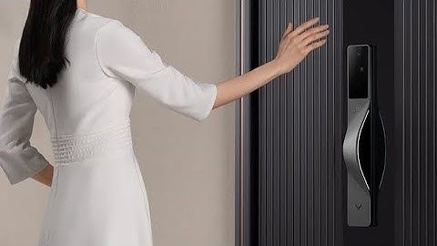 install Lockin V5 MAX Smart Lock Palm Vein Biometric Recognition 3D Face Recognition