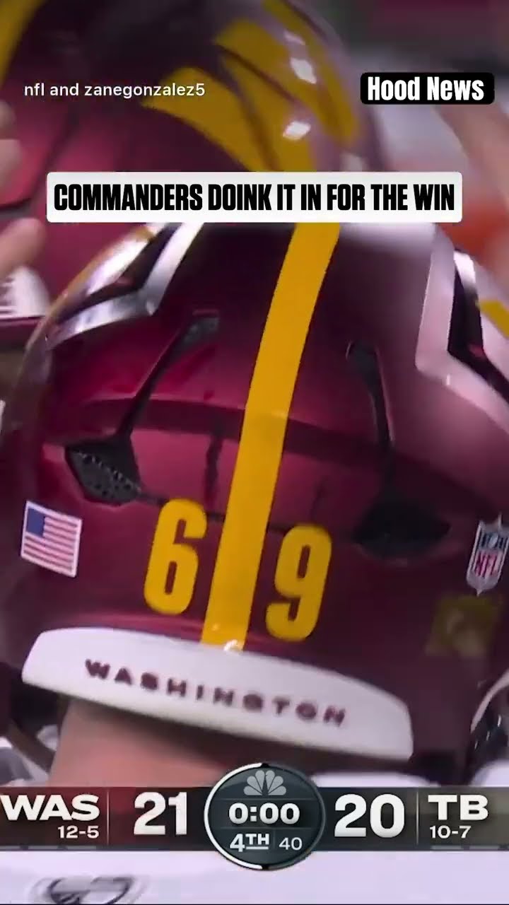 Doink it for the win #hoodnews #commanders #NFL #football #fieldgoal #omg #how #wow #sports #howto