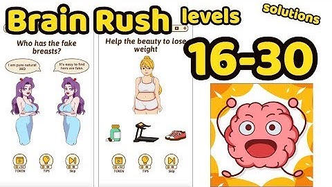 Brain Rush Game All levels 16-30 Game Review Complete Gameplay Walkthrough (iOS-Android)