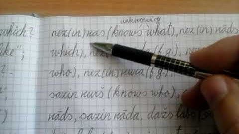 Latvian pronouns, part 2