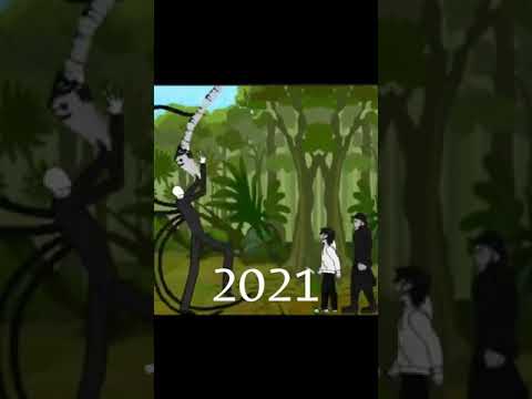 evolution of slender man #animation #evolution #slenderman #shorts