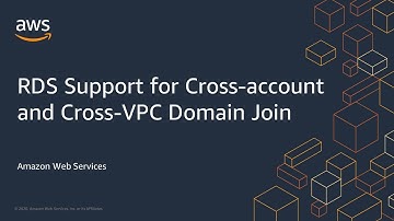 RDS Support for Cross-account and Cross-VPC Domain Join