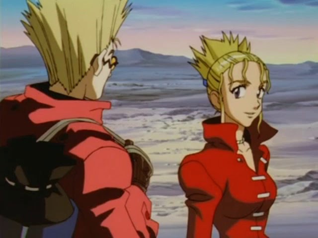 vash o estouro da boiada  Trigun, Anime, Anime meme face