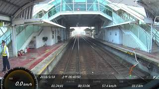 台鐵 2134次區間車 嘉義-彰化 SONY FDR-X1000V Action Cam GPS 參數資料 6倍速度 縮時攝影 路程景 EMU800電聯車