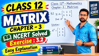 Lecture -12 Matrix class - 12 NCERT Exercise- 3.2 Question no-3 solved