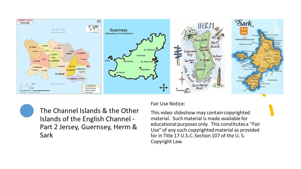 Нормандские острова карта
