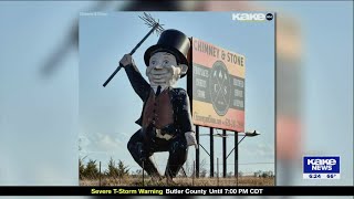 Chimney Sweep statue damaged in storm
