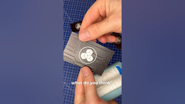 What would you like to emboss using the business card embosser? Let me know! #3dprinting #embossing