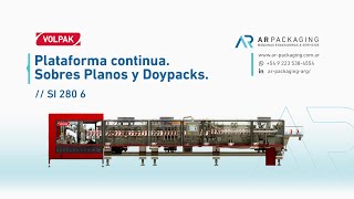 VOLPAK SI 280 6 • Máquina envasadora sobres planos y doypacks. @AR-Packaging