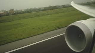 Singapore Airlines 787-10 Wet Vortices Take off Trent 1000 Engine Roar