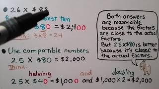 4th Grade Math 3.2, Estimate Products of Factors with 2-digits
