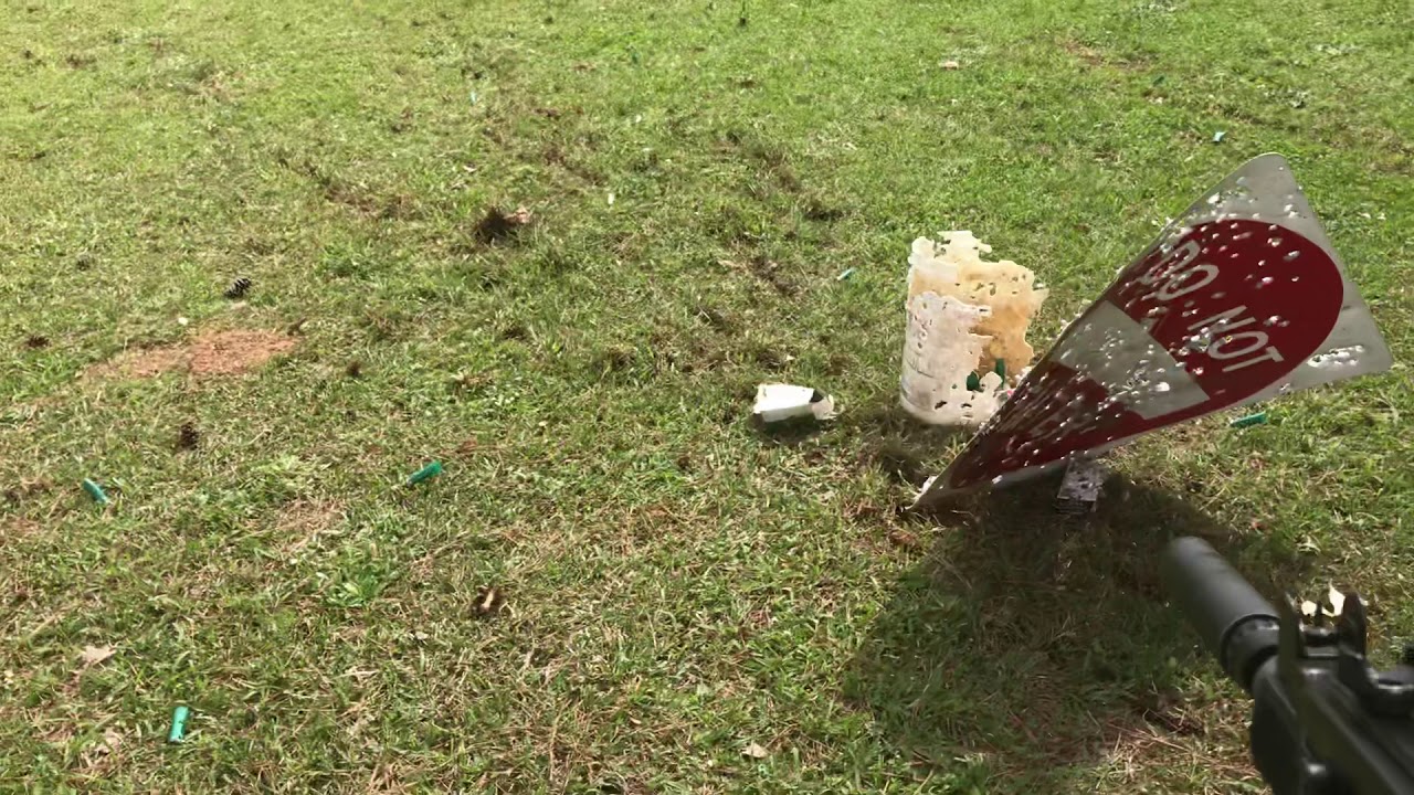 Uzi sub machine gun silenced with octane 9