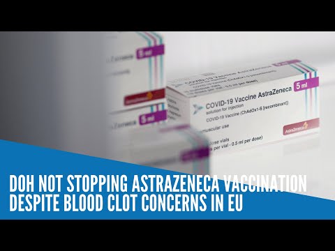 DOH not stopping AstraZeneca vaccination despite blood clot concerns in EU