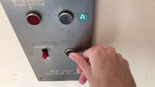 Famous Vintage West Coast Hydraulic Elevator (GAL Vintage White Button Fixtures!!!) in Salinas, CA Profile