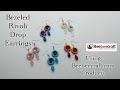 Bezeled Rivoli Drop Earrings Using Beebeecraft.com Products - #beebeecraft