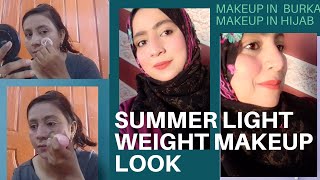 Summer  🌞 Light weight Base in Hijab | How to apply foundation during summers 🌞|Makeup Tutorial screenshot 4
