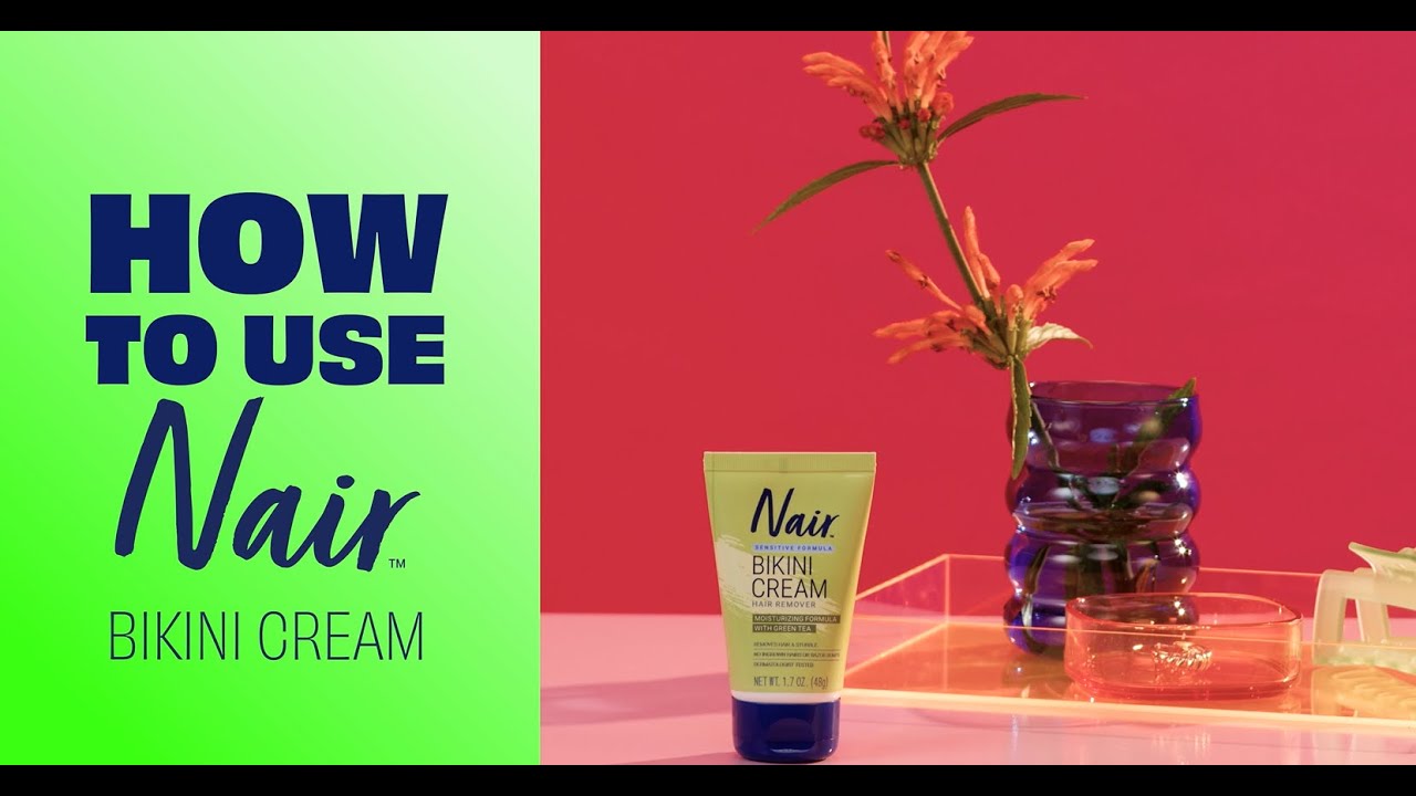 Nair Bikini Cream Hair Remover | How to Use - YouTube