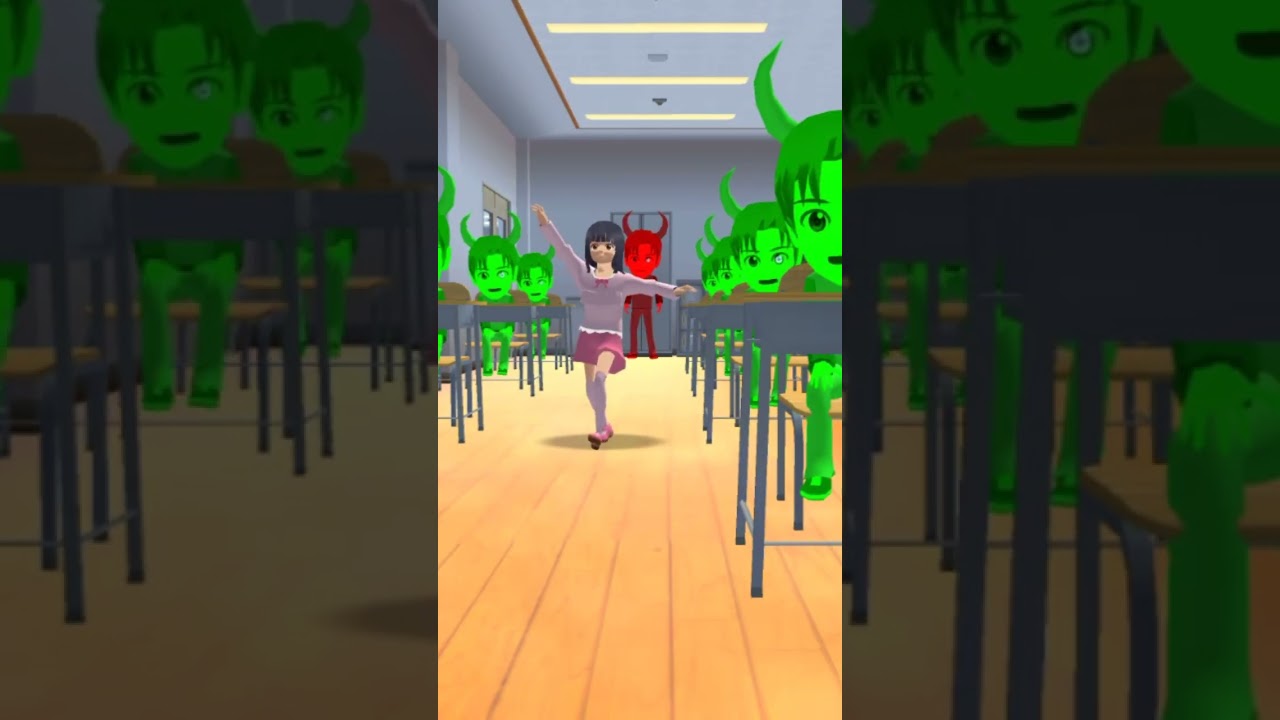 Yuta The green Devil Vs Mio Innocent in Dance competition 😜😂||Sakura School Simulator