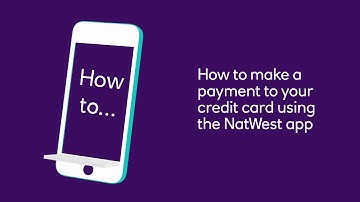 How to make a payment to your credit card using your app | NatWest