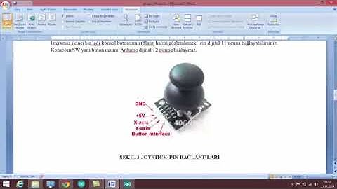 ARDUINO ve ANDROID ile UZAKTAN KONTROL SİSTEMLERİ joystick