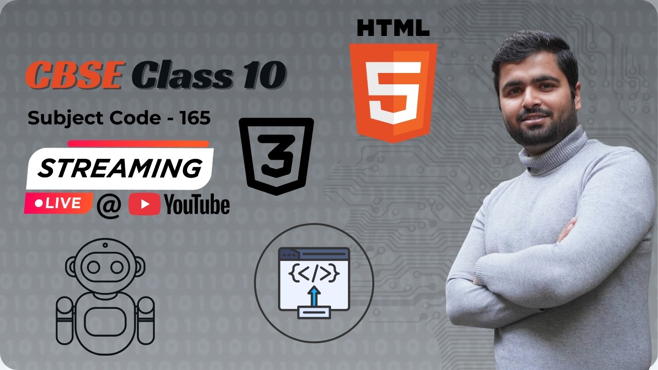 CBSE Class 10 Computer Applications (Code 165) | Live Board Exam Preparation