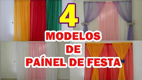 Como fazer cortina para aniversário infantil?