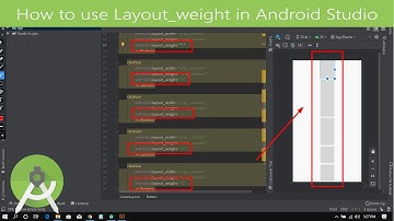 10-How to use layout weight in android studio | URDU/HINDI