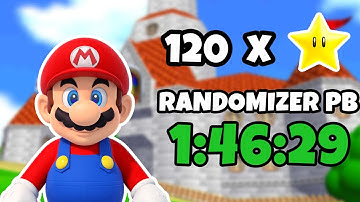 Super Mario 64 | 120 Star Nonstop Randomizer PB in 1:46:29