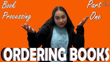 Book Processing // Part One : Ordering Books