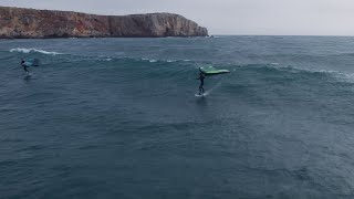 BIG SWELL wingfoil session in SAGRES, PORTUGAL