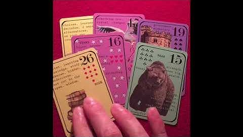 Lenormand Card lesson  5 card spread/sum total /similarities & differences (part 2) by Paris Debono