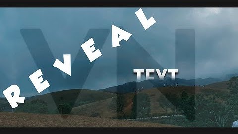 Reveal Text Animation in VN Video Editor