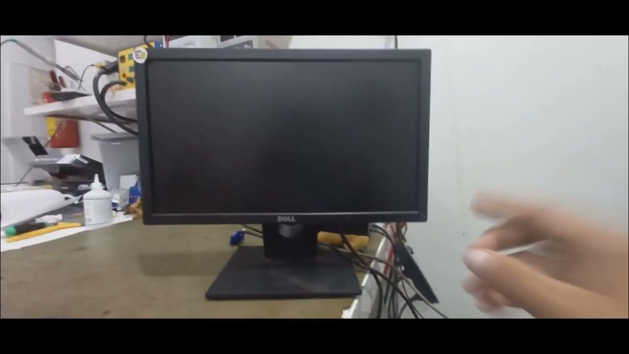 Monito Dell E1916H Não da video mensagem "Entering Power Save Mode