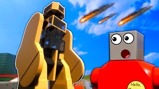 DOBZILLA MONSTER LEGO TOWER SURVIVAL! - Brick Rigs Gameplay