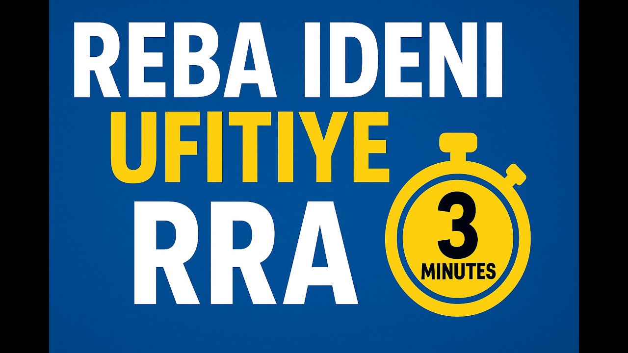 Uko Wamenya Ideni Ufitiye RRA ukoresheje TIN  Koresha etax gov rw   EMMY TIPS 360p, h264