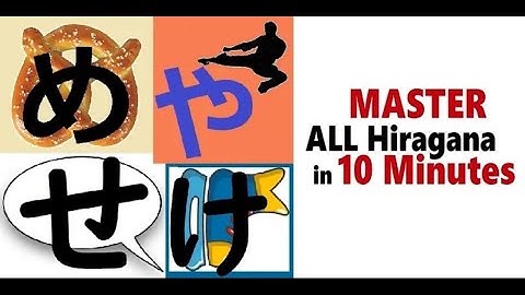 Learn Hiragana in 10 Minutes