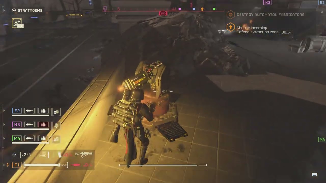 HELLDIVERS 2 new laser sentry gameplay (control group warbond)