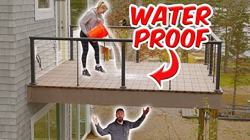 We hebben een waterdicht dek gebouwd... en het was gemakkelijk