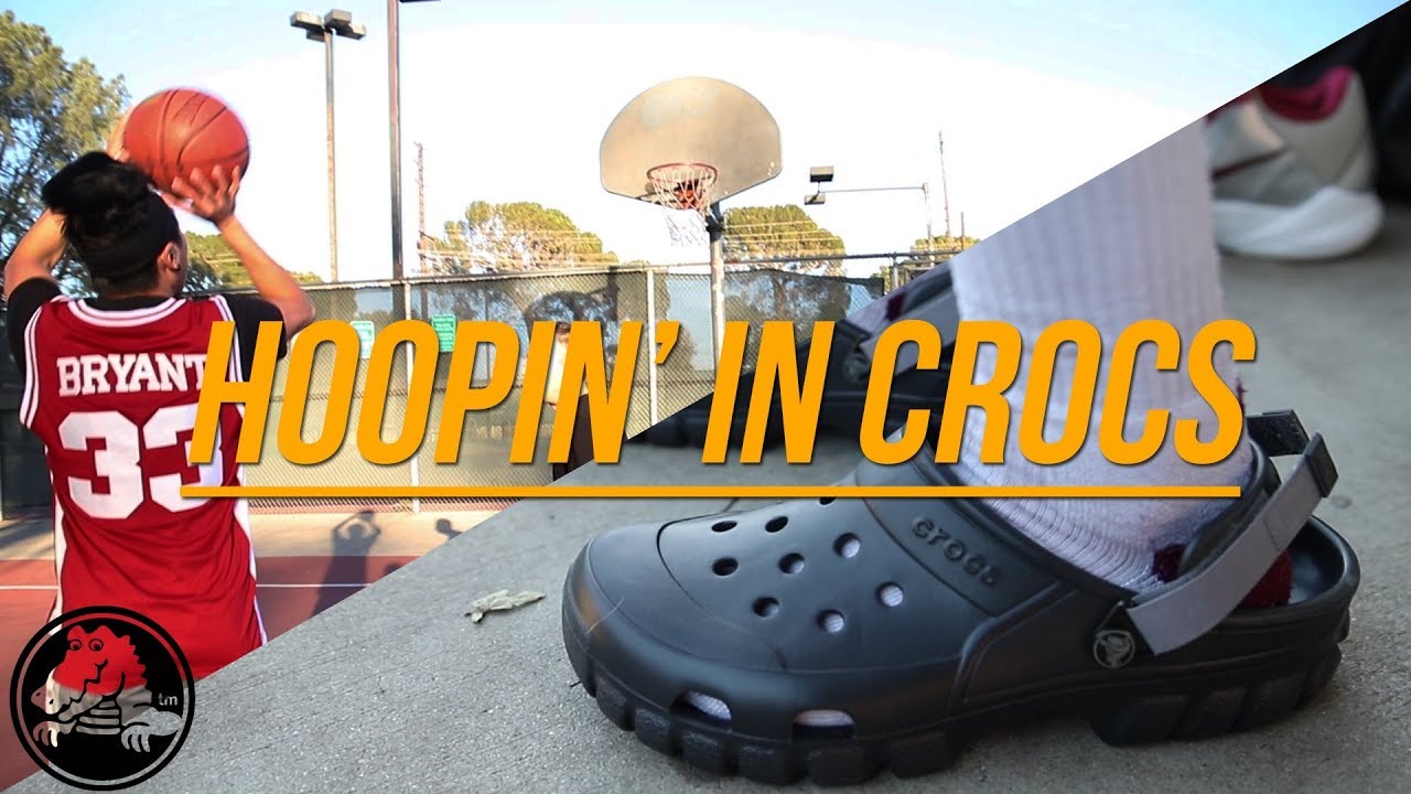 Wearing CROCS to Play Basketball! - YouTube