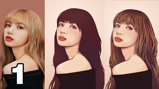 Simple Vector Art Portrait Photoshop Tutorial