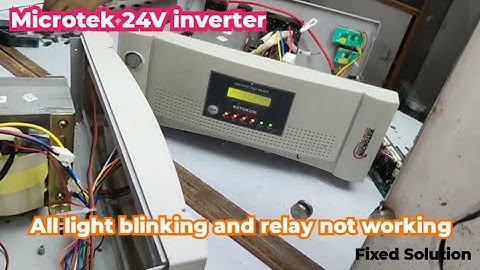 microtek inverter all lights blinking total repair solution